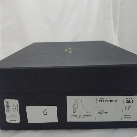 Rag and bone Ellis boot ivory 9.5 39.5 heel - Picture 4 of 8